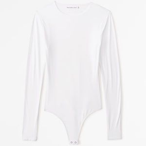 Abercrombie Soft Matte Seamless Long-Sleeve Crew Bodysuit High Neck